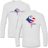 ABYSS® Sports Performance Mens - American Flag White L/S