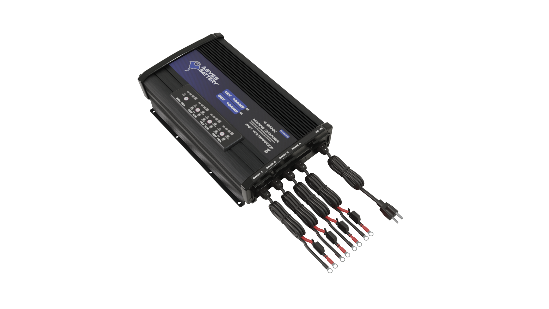 ABYSS® 4 BANK 12V/36V ON-BOARD MARINE BATTERY CHARGER