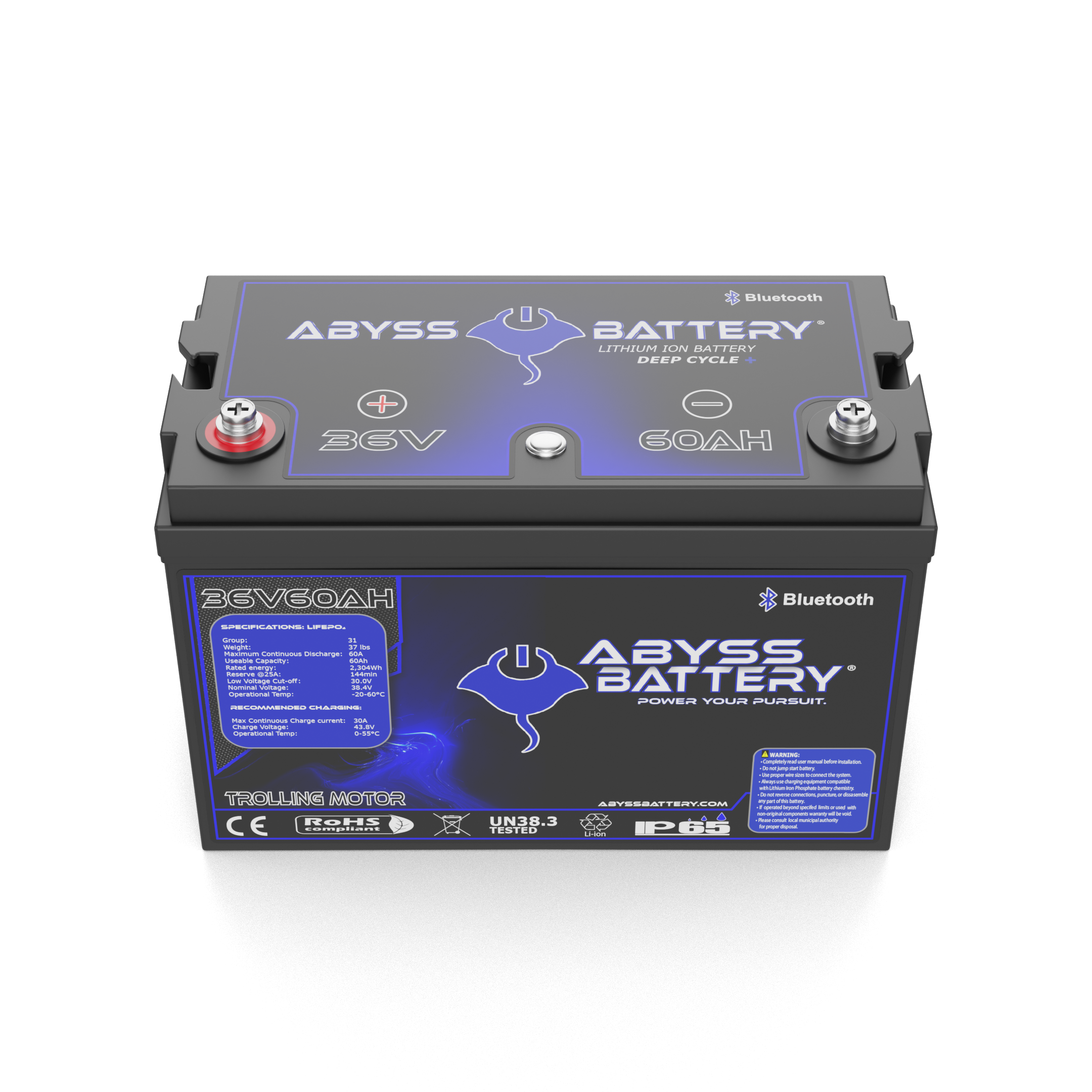 ABYSS® 36V 60Ah Lithium Trolling Motor Battery
